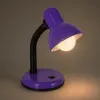 GLOBOSTAR® STUDENT GLB-102-0014 Μοντέρνο Επιτραπέζιο Φωτιστικό Πορτατίφ με Ντουί 1 x E27 AC 220-240V IP20 - Μωβ & Μαύρο - Μ14 x Π14 x Υ32cm