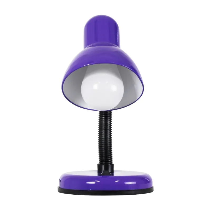 GLOBOSTAR® STUDENT GLB-102-0014 Μοντέρνο Επιτραπέζιο Φωτιστικό Πορτατίφ με Ντουί 1 x E27 AC 220-240V IP20 - Μωβ & Μαύρο - Μ14 x Π14 x Υ32cm