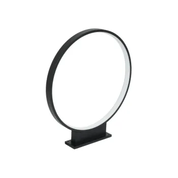 GLOBOSTAR® LUNEA GLB-103-0009 Φωτιστικό Κολωνάκι Κήπου LED 15W 1350lm 120° AC 220-240V Αδιάβροχο IP65 Θερμό Λευκό 2700K - Sanan SMD Chip - Μαύρο Ματ - Μ45 x Π7 x Υ50cm - 3 Χρόνια Εγγύηση
