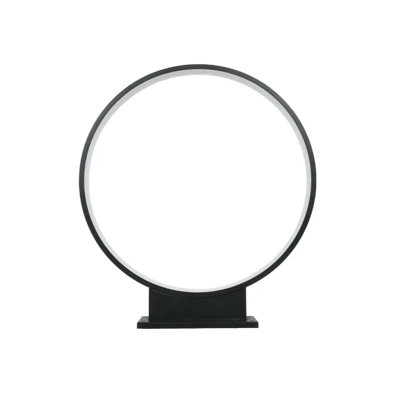 GLOBOSTAR® LUNEA GLB-103-0009 Φωτιστικό Κολωνάκι Κήπου LED 15W 1350lm 120° AC 220-240V Αδιάβροχο IP65 Θερμό Λευκό 2700K - Sanan SMD Chip - Μαύρο Ματ - Μ45 x Π7 x Υ50cm - 3 Χρόνια Εγγύηση