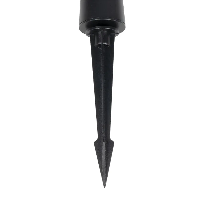 GLOBOSTAR® EDGE GLB-103-0011 Φωτιστικό Κολωνάκι Κήπου με Καρφωτή Βάση LED 3W 270lm 60° DC 24V Αδιάβροχο IP65 Θερμό Λευκό 2700K - Sanan SMD Chip - Μαύρο Ματ - Μ6 x Π6 x Υ45cm - 3 Χρόνια Εγγύηση
