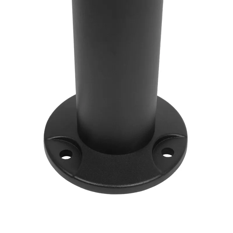 GLOBOSTAR® STEM GLB-103-0013 Φωτιστικό Κολωνάκι Κήπου LED 24W 2160lm 60° AC 220-240V Αδιάβροχο IP65 Θερμό Λευκό 2700K - Sanan SMD Chip - Μαύρο Ματ - Μ12 x Π25 x Υ80cm - 3 Χρόνια Εγγύηση