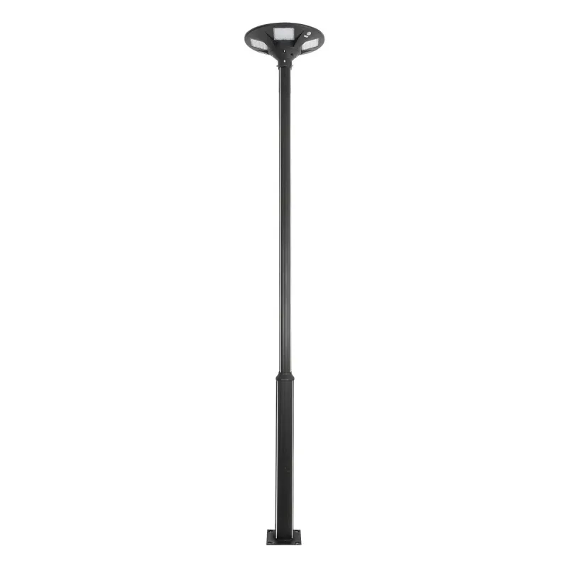 GLOBOSTAR® STILIA GLB-103-0023 Στύλος/Κολώνα για Φωτιστικό Πλατείας/Πάρκου/Κήπου LED 72W 6480lm 120° AC 220-240V Αδιάβροχο IP65 Θερμό Λευκό 2700K - Sanan SMD Chip - Μαύρο Ματ - Μ21 x Π21 x Υ300cm - 3 Χρόνια Εγγύηση