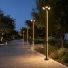GLOBOSTAR® STILIA GLB-103-0023 Στύλος/Κολώνα για Φωτιστικό Πλατείας/Πάρκου/Κήπου LED 72W 6480lm 120° AC 220-240V Αδιάβροχο IP65 Θερμό Λευκό 2700K - Sanan SMD Chip - Μαύρο Ματ - Μ21 x Π21 x Υ300cm - 3 Χρόνια Εγγύηση