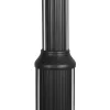 GLOBOSTAR® STILIA GLB-103-0023 Στύλος/Κολώνα για Φωτιστικό Πλατείας/Πάρκου/Κήπου LED 72W 6480lm 120° AC 220-240V Αδιάβροχο IP65 Θερμό Λευκό 2700K - Sanan SMD Chip - Μαύρο Ματ - Μ21 x Π21 x Υ300cm - 3 Χρόνια Εγγύηση