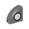GLOBOSTAR® FLOODORA GLB-103-0029 Προβολέας Σποτ Wall Washer LED 3W 270lm 5° AC 220-240V Αδιάβροχο IP65 Θερμό Λευκό 2700K - Sanan SMD Chip - Γκρι Ανθρακί Ματ - Μ8 x Π5 x Υ8cm - 3 Χρόνια Εγγύηση