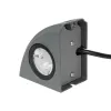 GLOBOSTAR® FLOODORA GLB-103-0029 Προβολέας Σποτ Wall Washer LED 3W 270lm 5° AC 220-240V Αδιάβροχο IP65 Θερμό Λευκό 2700K - Sanan SMD Chip - Γκρι Ανθρακί Ματ - Μ8 x Π5 x Υ8cm - 3 Χρόνια Εγγύηση