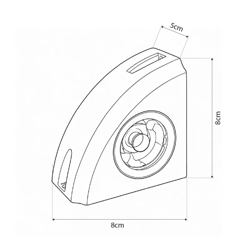 GLOBOSTAR® FLOODORA GLB-103-0029 Προβολέας Σποτ Wall Washer LED 3W 270lm 5° AC 220-240V Αδιάβροχο IP65 Θερμό Λευκό 2700K - Sanan SMD Chip - Γκρι Ανθρακί Ματ - Μ8 x Π5 x Υ8cm - 3 Χρόνια Εγγύηση