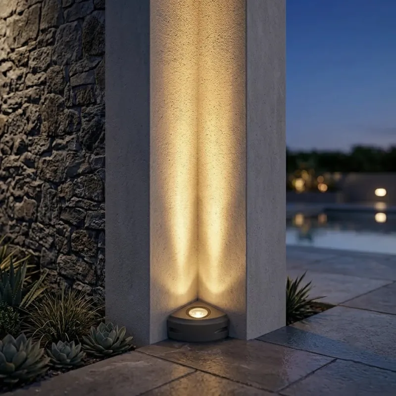 GLOBOSTAR® FLOODORA GLB-103-0029 Προβολέας Σποτ Wall Washer LED 3W 270lm 5° AC 220-240V Αδιάβροχο IP65 Θερμό Λευκό 2700K - Sanan SMD Chip - Γκρι Ανθρακί Ματ - Μ8 x Π5 x Υ8cm - 3 Χρόνια Εγγύηση
