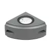 GLOBOSTAR® FLOODORA GLB-103-0029 Προβολέας Σποτ Wall Washer LED 3W 270lm 5° AC 220-240V Αδιάβροχο IP65 Θερμό Λευκό 2700K - Sanan SMD Chip - Γκρι Ανθρακί Ματ - Μ8 x Π5 x Υ8cm - 3 Χρόνια Εγγύηση