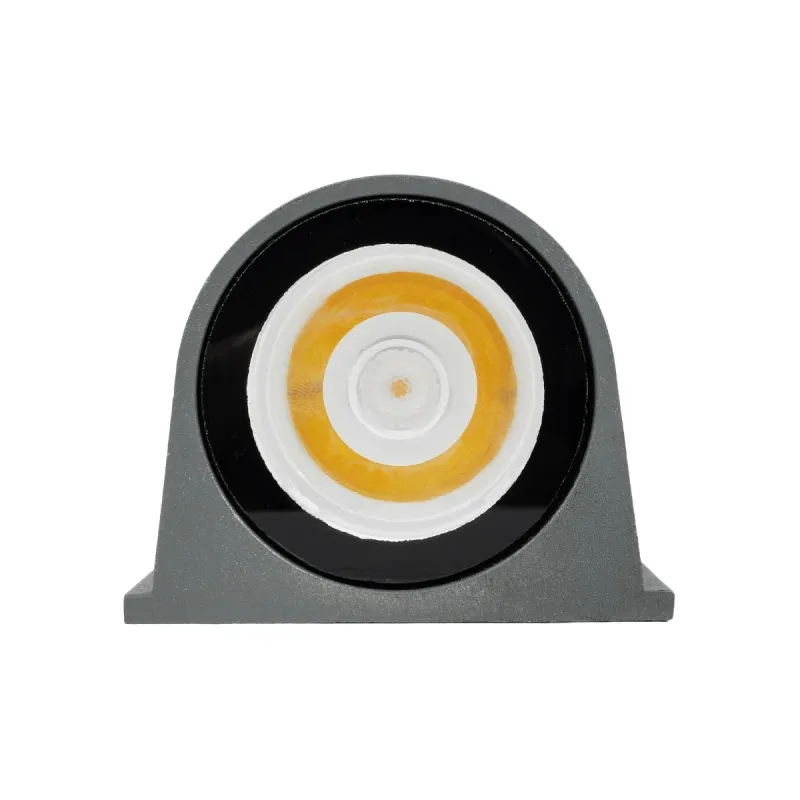 GLOBOSTAR® FLOODORA GLB-103-0030 Προβολέας Σποτ Wall Washer LED 3W 270lm 5° AC 220-240V Αδιάβροχο IP65 Θερμό Λευκό 2700K - Sanan SMD Chip - Γκρι Ανθρακί Ματ - Μ6.5 x Π5.5 x Υ5cm - 3 Χρόνια Εγγύηση