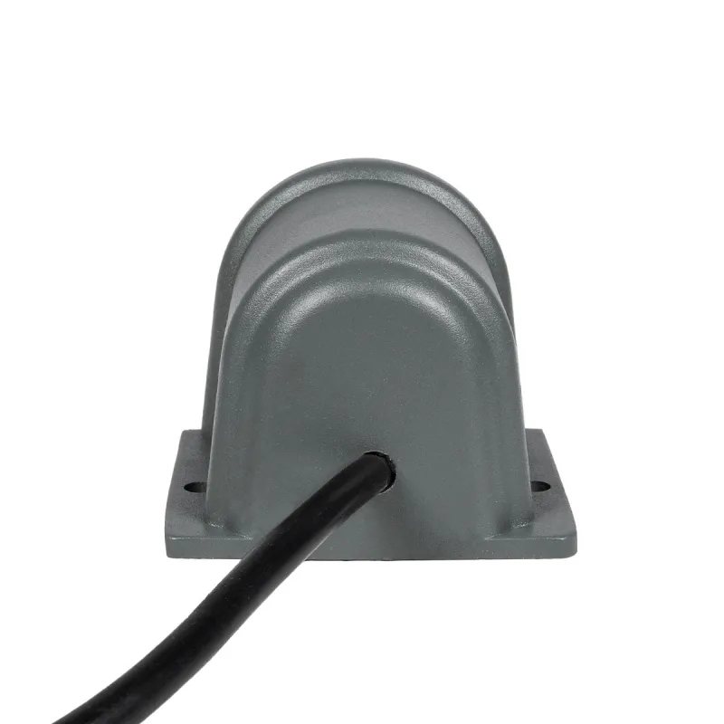 GLOBOSTAR® FLOODORA GLB-103-0030 Προβολέας Σποτ Wall Washer LED 3W 270lm 5° AC 220-240V Αδιάβροχο IP65 Θερμό Λευκό 2700K - Sanan SMD Chip - Γκρι Ανθρακί Ματ - Μ6.5 x Π5.5 x Υ5cm - 3 Χρόνια Εγγύηση
