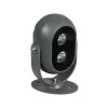 GLOBOSTAR® FLOODIS GLB-103-0031 Προβολέας Σποτ Wall Washer LED 4W 360lm 24° AC 220-240V Αδιάβροχο IP65 Θερμό Λευκό 2700K - Sanan SMD Chip - Γκρι Ανθρακί Ματ - Μ7 x Π5 x Υ11cm - 3 Χρόνια Εγγύηση