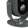 GLOBOSTAR® FLOODIS GLB-103-0031 Προβολέας Σποτ Wall Washer LED 4W 360lm 24° AC 220-240V Αδιάβροχο IP65 Θερμό Λευκό 2700K - Sanan SMD Chip - Γκρι Ανθρακί Ματ - Μ7 x Π5 x Υ11cm - 3 Χρόνια Εγγύηση
