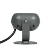 GLOBOSTAR® FLOODIS GLB-103-0031 Προβολέας Σποτ Wall Washer LED 4W 360lm 24° AC 220-240V Αδιάβροχο IP65 Θερμό Λευκό 2700K - Sanan SMD Chip - Γκρι Ανθρακί Ματ - Μ7 x Π5 x Υ11cm - 3 Χρόνια Εγγύηση