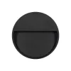GLOBOSTAR® STEPINI GLB-103-0034 Φωτιστικό Σκαλοπατιού / Διαδρόμου LED 3W 270lm 45° AC 220-240V Αδιάβροχο IP65 Θερμό Λευκό 2700K - Sanan SMD Chip - Μαύρο Ματ - Μ12 x Π3 x Υ12cm - 3 Χρόνια Εγγύηση
