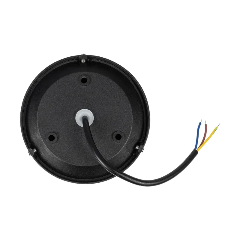 GLOBOSTAR® STEPINI GLB-103-0034 Φωτιστικό Σκαλοπατιού / Διαδρόμου LED 3W 270lm 45° AC 220-240V Αδιάβροχο IP65 Θερμό Λευκό 2700K - Sanan SMD Chip - Μαύρο Ματ - Μ12 x Π3 x Υ12cm - 3 Χρόνια Εγγύηση