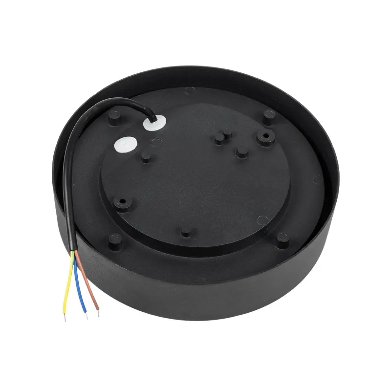 GLOBOSTAR® LINEART GLB-103-0038 Φωτιστικό Τοίχου / Απλίκα LED 18W 1620lm 120° AC 220-240V Αδιάβροχο IP65 Θερμό Λευκό 2700K - Sanan SMD Chip - Μαύρο Ματ - Μ20 x Π4.5 x Υ20cm - 3 Χρόνια Εγγύηση