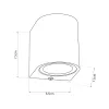 kelvo® MURANO KLV-101-0012 Φωτιστικό Τοίχου / Απλίκα για Λάμπα MR16 με Ντουί GU10 AC 220-240V Αδιάβροχο IP65 - Μαύρο Ματ - Μ6.5 x Π7.5 x Υ7.5cm