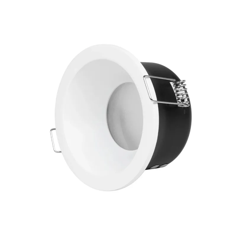 kelvo® SIGMA KLV-101-0042 Χωνευτό Φωτιστικό Downlight Σποτ Μπάνιου για Λάμπα MR16 με Ντουί GU10 AC 220-240V Αδιάβροχο IP65 - Λευκό Ματ - Μ8.5 x Π8.5 x Υ4.5cm / Q7.5cm