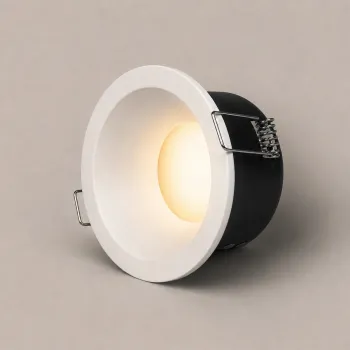 kelvo® SIGMA KLV-101-0042 Χωνευτό Φωτιστικό Downlight Σποτ Μπάνιου για Λάμπα MR16 με Ντουί GU10 AC 220-240V Αδιάβροχο IP65 - Λευκό Ματ - Μ8.5 x Π8.5 x Υ4.5cm / Q7.5cm