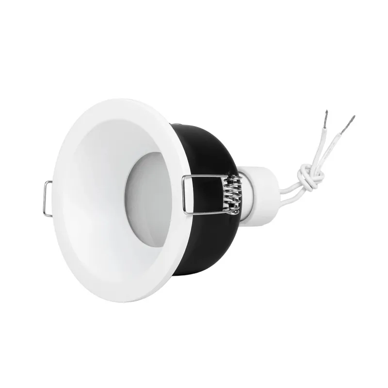 kelvo® SIGMA KLV-101-0042 Χωνευτό Φωτιστικό Downlight Σποτ Μπάνιου για Λάμπα MR16 με Ντουί GU10 AC 220-240V Αδιάβροχο IP65 - Λευκό Ματ - Μ8.5 x Π8.5 x Υ4.5cm / Q7.5cm
