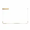 kelvo® LINARIA KLV-101-0257 Κρεμαστό Φωτιστικό Οροφής LED 36W 3600lm 180° AC 220-240V IP20 Ρυθμιζόμενο Λευκό CCT με Χειριστήριο από 2700K έως 6000K Dimmable - Lumileds SMD Chip - Χρυσό Πλατίνα - Μ120 x Π2 x Υ10cm - 3 Χρόνια Εγγύηση