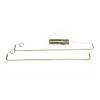 kelvo® LINARIA KLV-101-0260 Κρεμαστό Φωτιστικό Οροφής LED 72W 7200lm 180° AC 220-240V IP20 Ρυθμιζόμενο Λευκό CCT με Χειριστήριο από 2700K έως 6000K Dimmable - Lumileds SMD Chip - Σατινέ Χρυσό Βούρτσας - Μ144 x Π4 x Υ20cm - 3 Χρόνια Εγγύηση