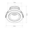 kelvo® LEO KLV-101-0312 Χωνευτό Κινούμενο Φωτιστικό Downlight Σποτ με Honeycomb Anti-Glare Reflector LED 10W 1250lm 38° AC 220-240V IP20 Θερμό Λευκό 2700K - Bridgelux COB Chip & TÜV SÜD Driver - Λευκό & Μαύρο Ματ - Μ8.5 x Π8.5 x Υ6.6cm / Q7.5cm - 