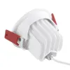 kelvo® LEO KLV-101-0312 Χωνευτό Κινούμενο Φωτιστικό Downlight Σποτ με Honeycomb Anti-Glare Reflector LED 10W 1250lm 38° AC 220-240V IP20 Θερμό Λευκό 2700K - Bridgelux COB Chip & TÜV SÜD Driver - Λευκό & Μαύρο Ματ - Μ8.5 x Π8.5 x Υ6.6cm / Q7.5cm - 