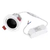 kelvo® LEO KLV-101-0312 Χωνευτό Κινούμενο Φωτιστικό Downlight Σποτ με Honeycomb Anti-Glare Reflector LED 10W 1250lm 38° AC 220-240V IP20 Θερμό Λευκό 2700K - Bridgelux COB Chip & TÜV SÜD Driver - Λευκό & Μαύρο Ματ - Μ8.5 x Π8.5 x Υ6.6cm / Q7.5cm - 