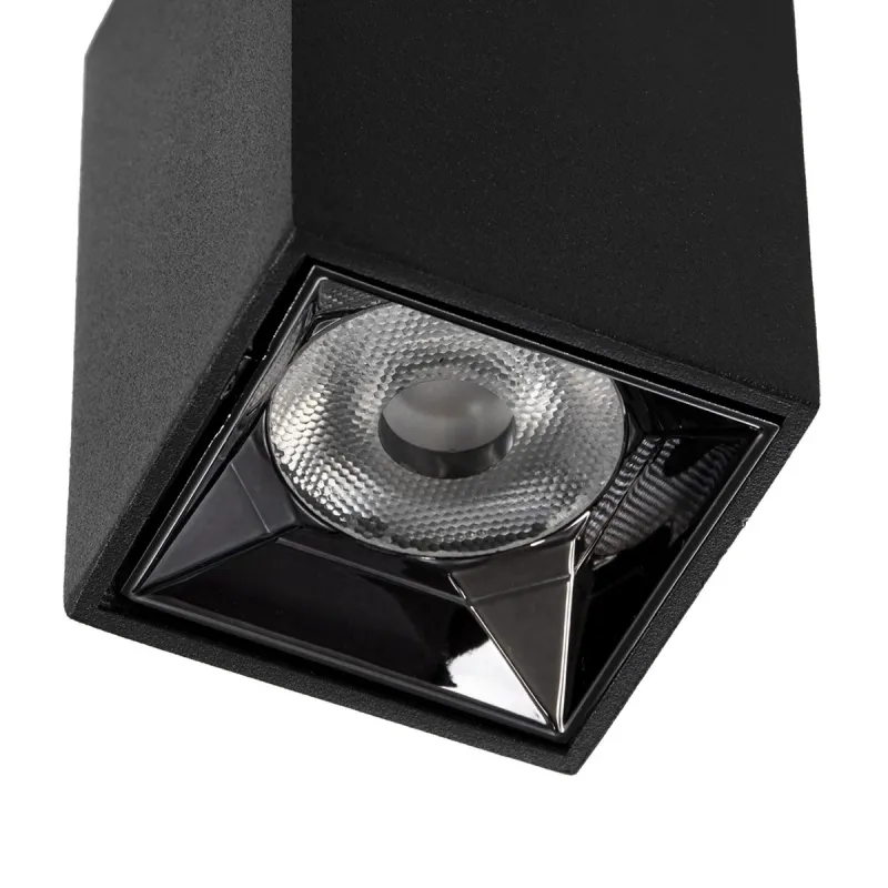 kelvo® LUMINAR KLV-101-0323 Φωτιστικό Downlight Σποτ LED 3W 405lm 36° AC 220-240V IP20 Θερμό Λευκό 2700K - Osram SMD Chip & TÜV SÜD Driver - Μαύρο Ματ - Μ4.2 x Π4.2 x Υ6.6cm - 5 Χρόνια Εγγύηση