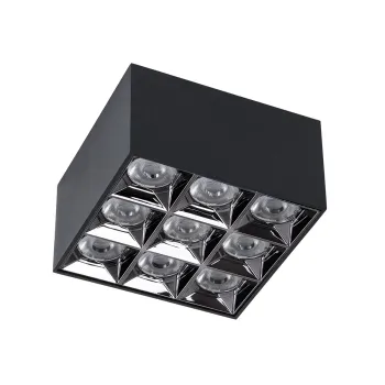 kelvo® LUMINAR KLV-101-0341 Φωτιστικό Downlight Σποτ LED 30W 4200lm 36° AC 220-240V IP20 Φυσικό Λευκό 4500K - Osram SMD Chip & TÜV SÜD Driver - Μαύρο Ματ - Μ12 x Π12 x Υ6.6cm - 5 Χρόνια Εγγύηση