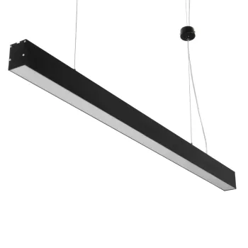 kelvo® ORION KLV-101-0362 Κρεμαστό Γραμμικό Φωτιστικό Οροφής LED 72W 7200lm 120° AC 220-240V IP20 Ρυθμιζόμενο Λευκό CCT με Χειριστήριο από 2700K έως 6000K Dimmable - Lumileds SMD Chip - Μαύρο Ματ - Μ120 x Π5.5 x Υ7cm - 3 Χρόνια Εγγύηση