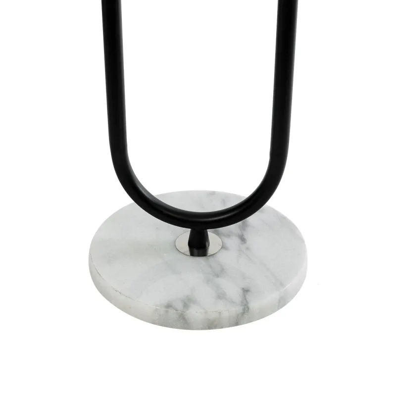 kelvo® CORDELIA KLV-102-0005 Επιδαπέδιο Φωτιστικό για Λάμπα με Ντουί 1 x E27 AC 220-240V IP20 - Μαύρο Ματ & Λευκό - Μ30 x Π34 x Υ180cm
