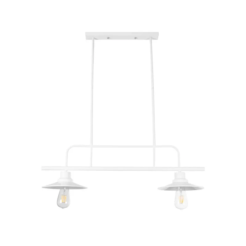 GLOBOSTAR® REGAL 01008 Vintage Φωτιστικό Οροφής με Ντουί 2 x E27 AC 220-240V IP20 - Λευκό - Μ80 x Π26 x Υ82cm GLOBOSTAR® REGAL 01008 Vintage Φωτιστικό Οροφής με Ντουί 2 x E27 AC 220-240V IP20 - Λευκό - Μ80 x Π26 x Υ82cm