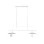 GLOBOSTAR® REGAL 01008 Vintage Φωτιστικό Οροφής με Ντουί 2 x E27 AC 220-240V IP20 - Λευκό - Μ80 x Π26 x Υ82cm