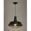 GLOBOSTAR® RAY 01048 Vintage Κρεμαστό Φωτιστικό Οροφής με Ντουί 1 x E27 AC 220-240V IP20 - Μαύρο - Μ46 x Π46 x Υ39cm