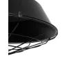GLOBOSTAR® RAY 01048 Vintage Κρεμαστό Φωτιστικό Οροφής με Ντουί 1 x E27 AC 220-240V IP20 - Μαύρο - Μ46 x Π46 x Υ39cm