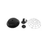 GLOBOSTAR® RAY 01048 Vintage Κρεμαστό Φωτιστικό Οροφής με Ντουί 1 x E27 AC 220-240V IP20 - Μαύρο - Μ46 x Π46 x Υ39cm