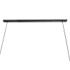GLOBOSTAR® ALFREDA 01242 Μοντέρνο Κρεμαστό Φωτιστικό Οροφής με Ντουί 10 x E27 AC 220-240V IP20 - Μαύρο - Μ140 x Π18 x Υ7cm