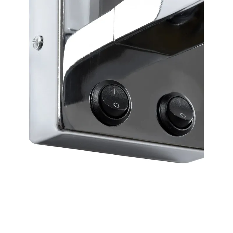 GLOBOSTAR® ELEGANT 01494 Μοντέρνο Φωτιστικό Τοίχου - Απλίκα Ξενοδοχείου Reading Light με Ντουί 1 x E27 LED 3W 270lm 36° AC 220-240V IP20 Θερμό Λευκό 2700K - CREE XPE Chip - Ασημί & Μαύρο - Μ17 x Π21 x Υ43cm - 2 Χρόνια Εγγύηση