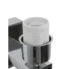 GLOBOSTAR® ELEGANT 01494 Μοντέρνο Φωτιστικό Τοίχου - Απλίκα Ξενοδοχείου Reading Light με Ντουί 1 x E27 LED 3W 270lm 36° AC 220-240V IP20 Θερμό Λευκό 2700K - CREE XPE Chip - Ασημί & Μαύρο - Μ17 x Π21 x Υ43cm - 2 Χρόνια Εγγύηση