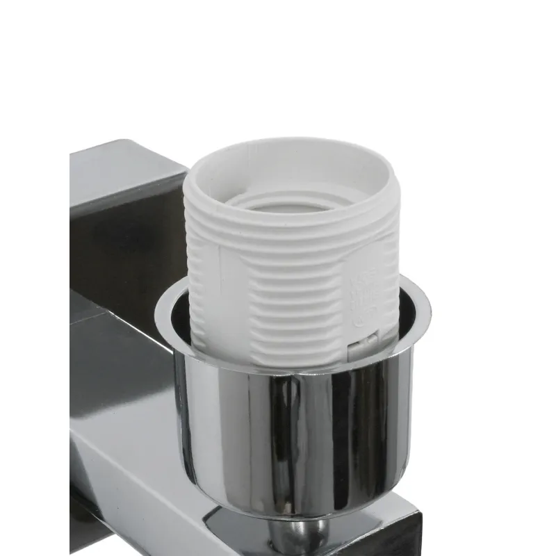 GLOBOSTAR® ELEGANT 01494 Μοντέρνο Φωτιστικό Τοίχου - Απλίκα Ξενοδοχείου Reading Light με Ντουί 1 x E27 LED 3W 270lm 36° AC 220-240V IP20 Θερμό Λευκό 2700K - CREE XPE Chip - Ασημί & Μαύρο - Μ17 x Π21 x Υ43cm - 2 Χρόνια Εγγύηση