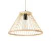 GLOBOSTAR® TYGEE 01930 Boho Κρεμαστό Φωτιστικό Οροφής με Ντουί 1 x E27 AC 220-240V IP20 - Μπεζ - Μ35 x Π35 x Υ22cm