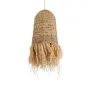 GLOBOSTAR® PORTOFERRAIO 02170 Boho Κρεμαστό Φωτιστικό Οροφής με Ντουί 1 x E27 AC 220-240V IP20 - Μπεζ - Μ30 x Π30 x Υ70cm