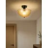 GLOBOSTAR® MEDUSA 203-0306 Μοντέρνο Φωτιστικό Οροφής με Ντουί 1 x E27 AC 220-240V IP20 -Καφέ & Μαύρο - Μ25 x Π25 x 23cm