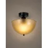 GLOBOSTAR® MEDUSA 203-0306 Μοντέρνο Φωτιστικό Οροφής με Ντουί 1 x E27 AC 220-240V IP20 -Καφέ & Μαύρο - Μ25 x Π25 x 23cm