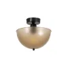 GLOBOSTAR® MEDUSA 203-0306 Μοντέρνο Φωτιστικό Οροφής με Ντουί 1 x E27 AC 220-240V IP20 -Καφέ & Μαύρο - Μ25 x Π25 x 23cm