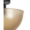 GLOBOSTAR® MEDUSA 203-0306 Μοντέρνο Φωτιστικό Οροφής με Ντουί 1 x E27 AC 220-240V IP20 -Καφέ & Μαύρο - Μ25 x Π25 x 23cm